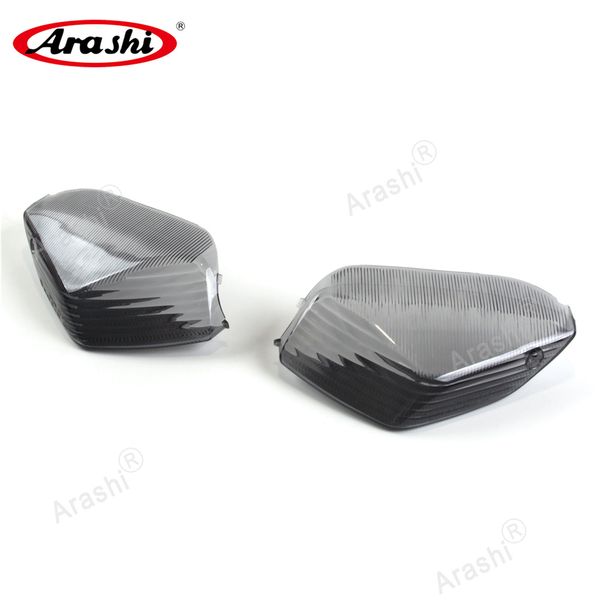 

arashi rear turn signal clear smoke lens cover indicator for kawasaki ninja zx10r 2006 2007 motorcycle light lamp case