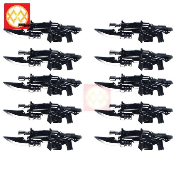 

10pcslot современное оружие полиции тяжелая машина diy пистолеты пистолет ятаган блоки аксессуары ww2 виды оружие украшения детские игрушки