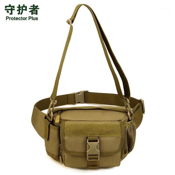 

men's bags nylon kettle waist bag multi-function oblique satchel tourism women wear leisure chest package1