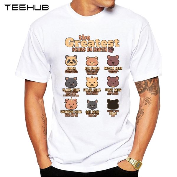 

teehub new men's fashion bears on earth design t-shirt short sleeve o-neck cool hipster tee sport hooded sweatshirt hoodie