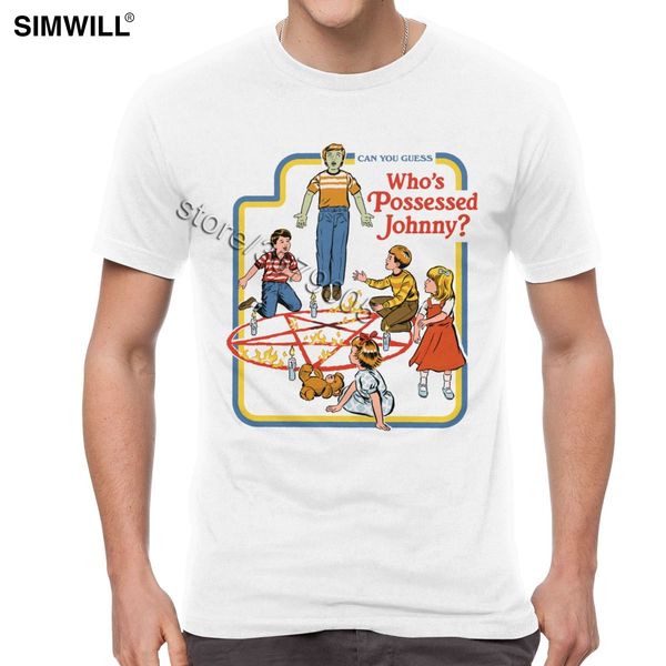 

sport vintage graphic t-shirts men cotton pentagram demon horror ritual t shirts short sleeve crew neck humour tees