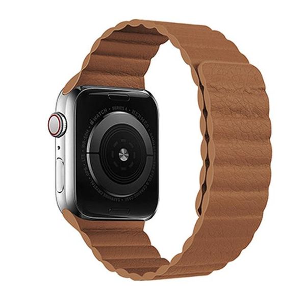 

uthai b09 leather loop strap watchband for iwatch 3/2/1 38mm 42mm magnetic loop for watch band 40mm 44mm for iwatch 4/5 wmtqhi