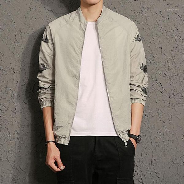 

new men's bomber jacket coat colored feathers mens hip jacket men windbreaker 5 colors1, Black;brown