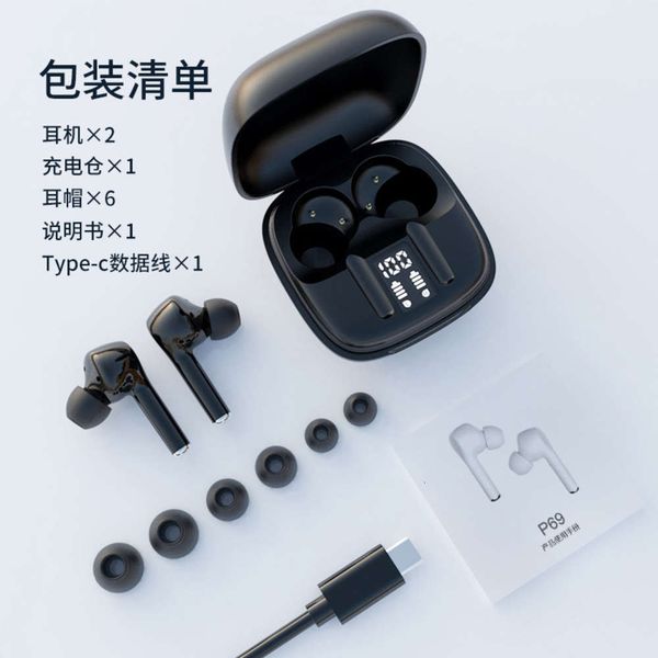 

5.0 new wirels p69tws the true is suitable for bluetooth headset factory