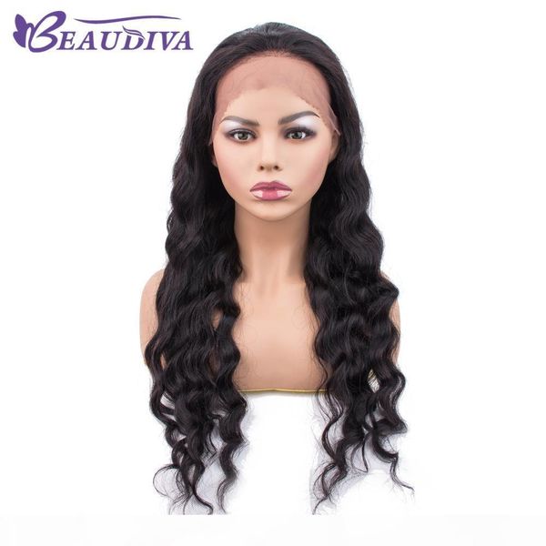 

beau diva человеческих волос фронта шнурка парики свободные волны бразильский девы волос парики для женщин нет пролить нет клубок полный кон, Black;brown