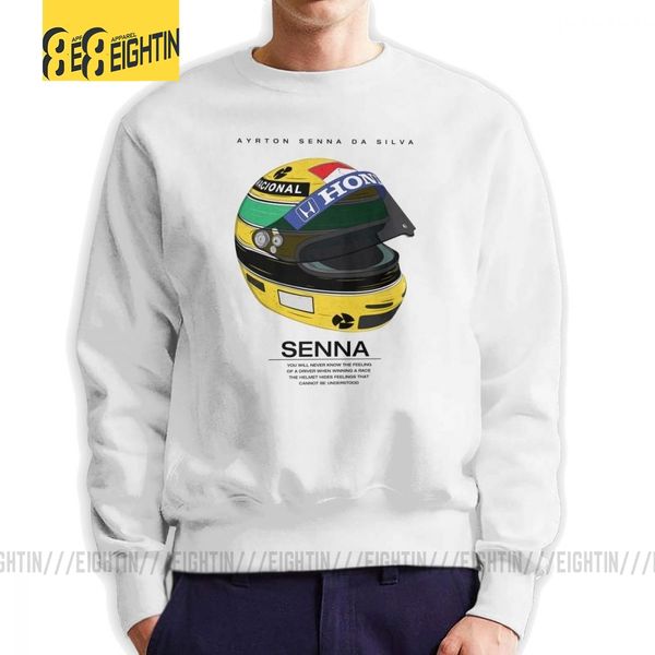 

man ayrton senna helmet racing car sweatshirts hipster pullovers pure hoodie premium quality apparel sport hooded sweatshirt hoodie