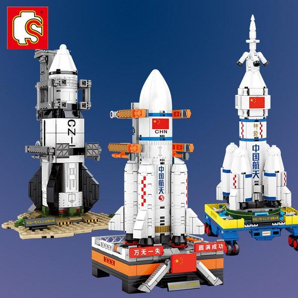 

sembo technic aerospace space carrier launch rocket building blocks авиация long march1 rocket модель кирпичи для детей игрушки jllbuc