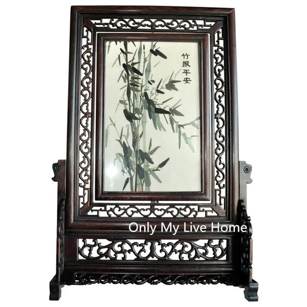 

antique chinese home decor vintage decorations office ornaments hand silk embroidery patterns works with wenge wood frame birthday gift
