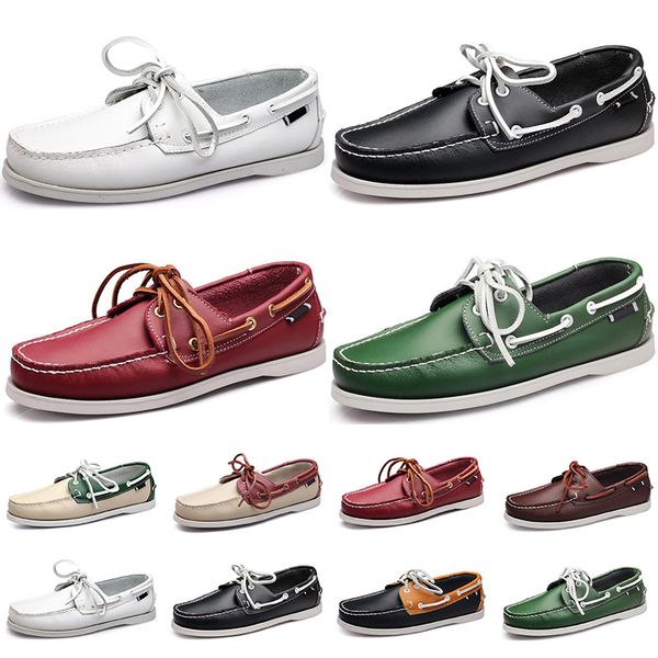 

2021 new men running shoes black white orange beige red green navy blue mens fashion trainer sneakers outdoor jogging walking size 40-45