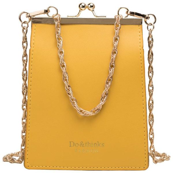 

women new style french small crowd clip chain small square bag texture versatile single shoulder messenger bag