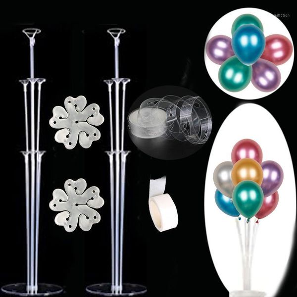 

1set 7 tubes balloons stand balloon holder column confetti balloon baby shower kids birthday party wedding decoration supplies1