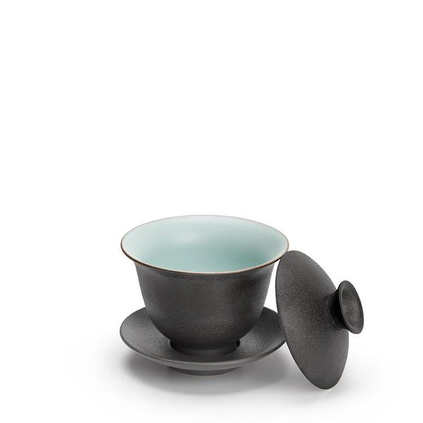 

tangpin black crokkery ceramic gaiwan фарфоровая чашка китайский кунг-фу чайных наборов tangpin black wmtdmm