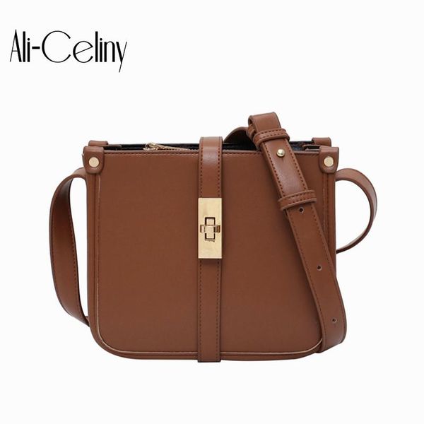 

brand original design 2020 простой и универсальный одно плечо сумка пряжка square bag