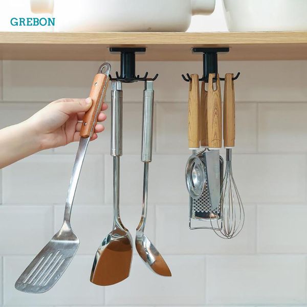 

kitchen organizer and storage bathroom supplies rotatable rack cooking accessories cabinet hanger hook up cupboard shelf holder wmtnvm
