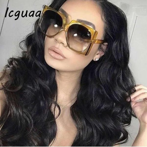 

vintage square sunglasses oversized big frame vintage women brand designer luxury trendy popular sun glasses uv4001, White;black