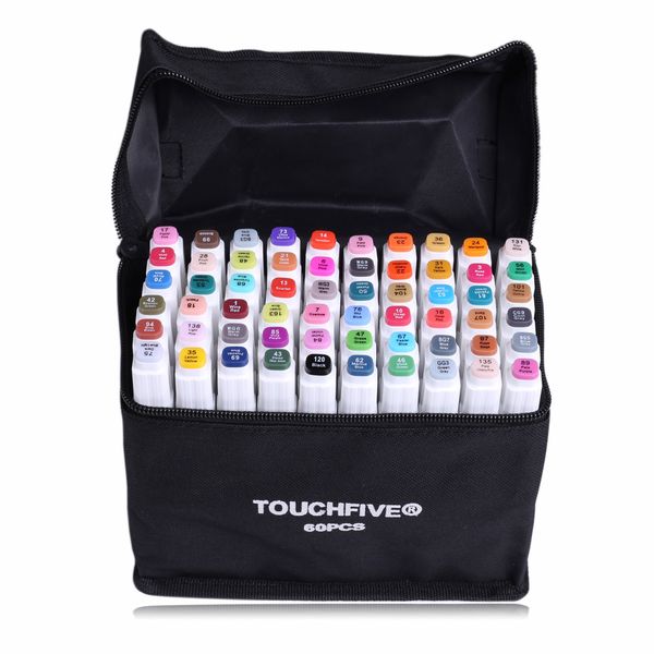 

art drawing marker pen set touch five 40 60 80 168 color alcohol graphic art sketch twin marker pen gift sketchbook for painting