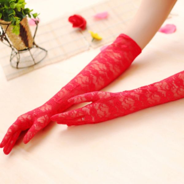 

ladies girls prom hen fancy elbow length elegant burlesque gloves french maid fishnet old up lace satin bow, Blue;gray