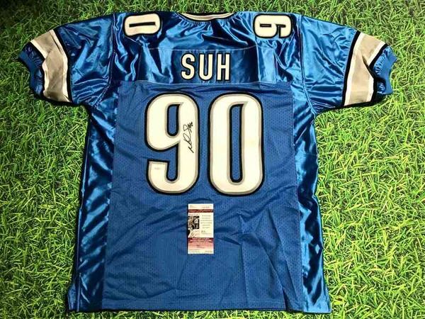 Maglia da calcio personalizzata Uomo Gioventù Donna Vintage NDAMUKONG SUH JSARare High School Size S-6XL o qualsiasi nome e numero di maglie