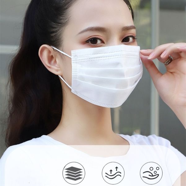 

доставка dhl одноразовые маски утолщенные три слоя, содержащих ткань unisex аэродинамическим способом из расплава general народную запотеван