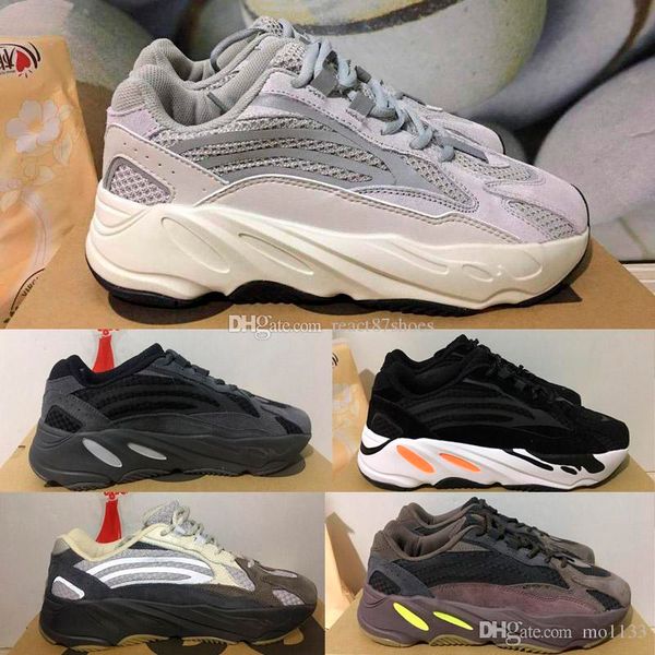 

kanye west 700 v2 static grey 3m reflective retro shoes 700v2 mauve solid grey luxury designer shoes size 36-46 with box