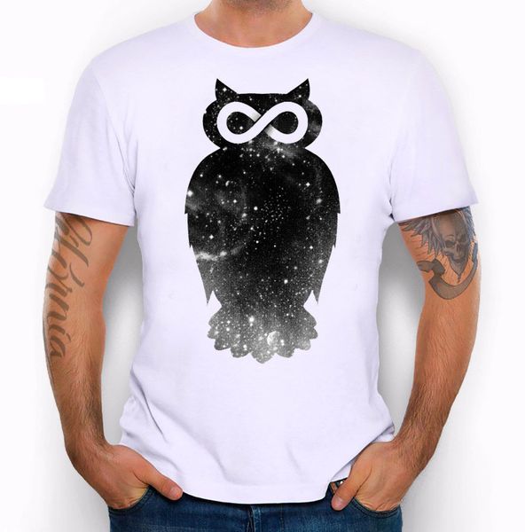 

sport 2019 male selling galaxy owl dark universe bird animal infinite funny joke men t shirt tee summer tee shirt
