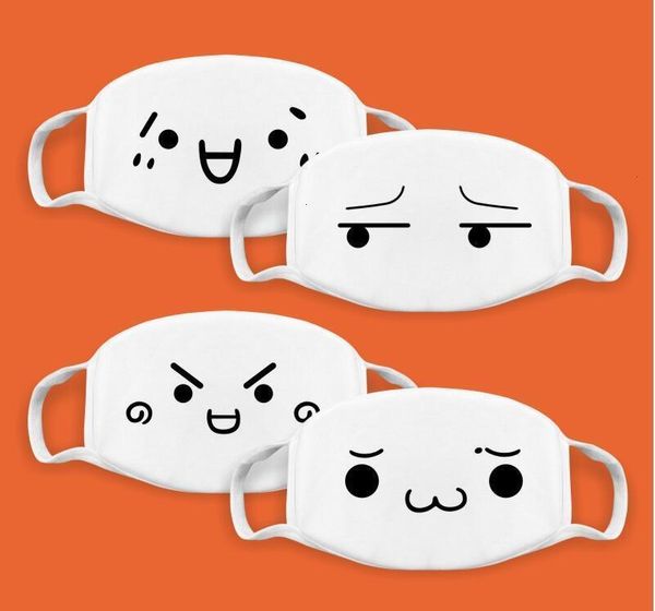 

korean pop anime mouth masks cute fabric cartoon pattern dustproof cotton anti dust face reusable white mask