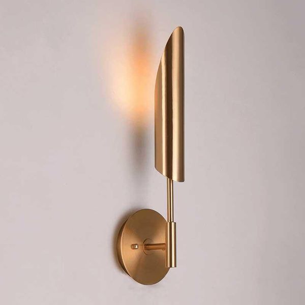 

wall lamp minimalist bronze foyer led lights fixtures modern bedroom bedside aisle nordic loft corridor luminaire mj1014