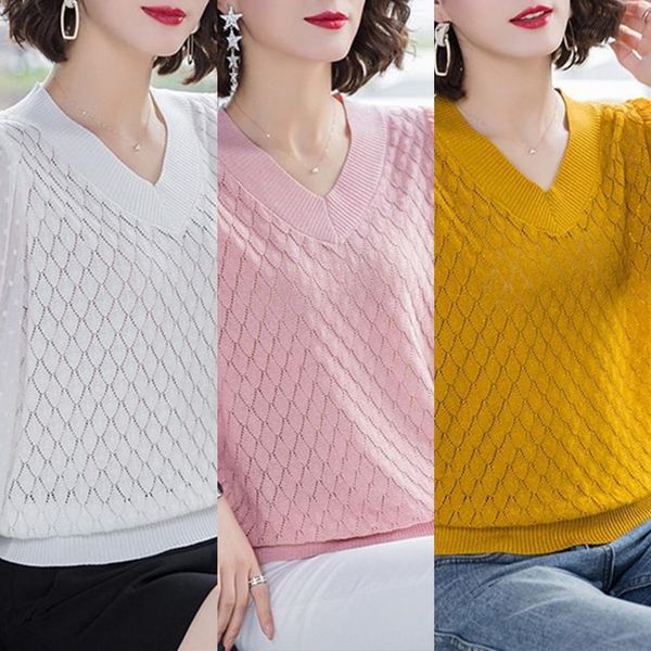 

a0nn0 2020 coat new yarn base korean with coat sweaterlace sweaterlace etfgh sleeve splicing sweater for women's thin loose sweater fas, White;black