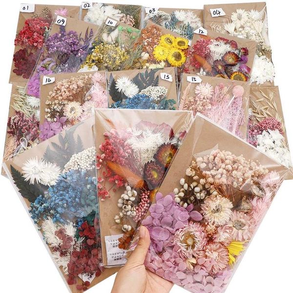 

natural dried flower dry plants real flowers aromatherapy candle epoxy resin necklace jewelry diy making craft acc bbyzpu