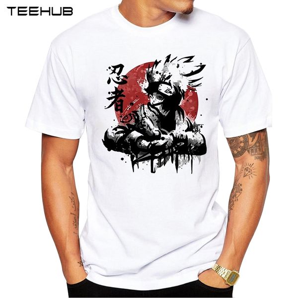 

teehub новое прибытие мужская мода прохладный аниме printed t-shirt с коротким рукавом тройник hipster прохладный наруто дизайн tops спорта