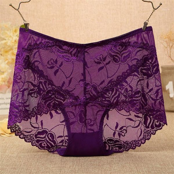 

hw9 ladies pure lace panties breathable underpants jacquard briefs female underwear intimates women's panties1, Black;pink