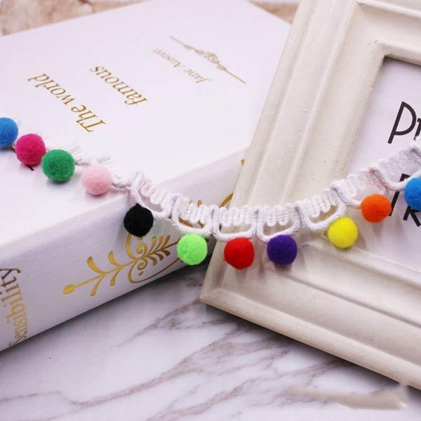 

10yards lot triangle ball lace ribbon tassel cotton tassels trimming fringes for sewing bed sheet clothes curtain decoration h jlltyw