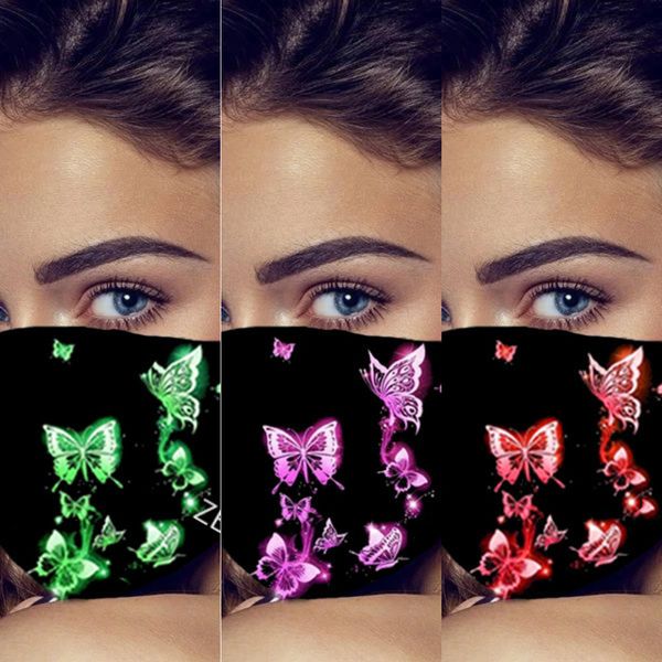 

uoy0nu designer mask boys girls black butterfly personalized pattern fashion face masks dustproof haze printed facemask for n