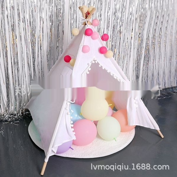 

zfavn style indian children map fur chart room fairy interior decoration children's baby fur ball tent p location party layout wjlky