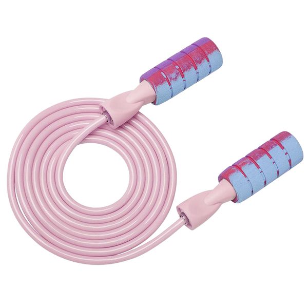 

2-in-1 jump rope with corded or cordless jumping rope, weighted handles skipping skip rope with 2 adjustable 10ft cable for fitness