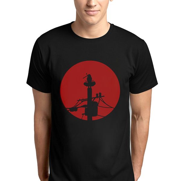 

sport itachi uchiha red moon tshirt men women gothic t-shirt hip-hop oversize streetwear harajuku t shirt