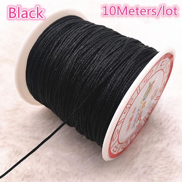 

10meters lot 0.8 1.0mm nylon cord thread chinese knot macrame cord bracelet braided string diy tassels beading string thread h jllyid