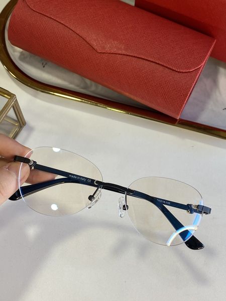 

personalized fashion rimless butterfly glasses ultralight myopia glasses frame rimless ct0224, Silver
