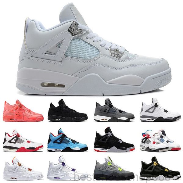 

2021 new black orange 4 4s basketballs shoes for men women jumpman sports sneakers trainers size 36-47 lpo2, White;red