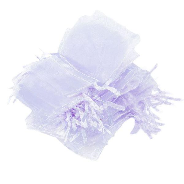 

gift wrap 50pcs white organza drawstring bags wedding favour jewellery pouches 7x9cm