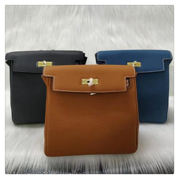 

2019 new style straddle small square leather lady's messenger one shoulder women's bag