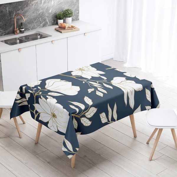 

flower tablecloths waterproof kitchen items coffee table for living room home decor dining table nappe de rectangulai1