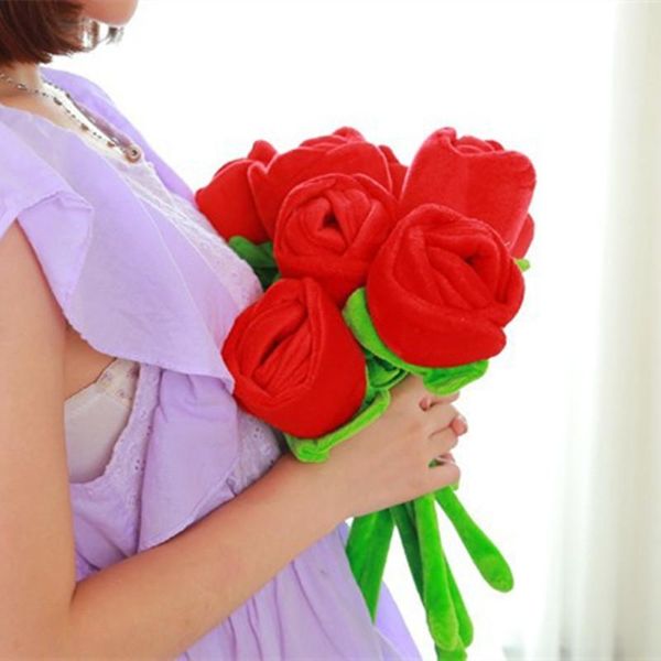 

1шт 42см плюшевые игрушки розы красный мультфильм украшение свадебного подарка подарок день святого валентина подарок для девочек jllkmh ly