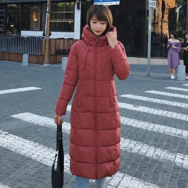 

2021 newhooded long winter jacket women plus big size 5xl 6xl cotton padded coat womens female outwear warm camperas y0g4, Black