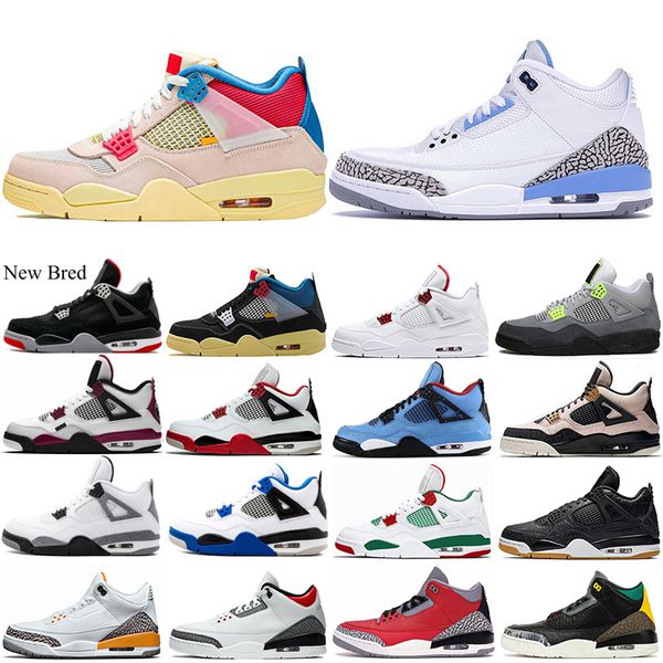 

what the 4 4s basketball shoes for men motosports bred union brigade blue chicago white fire red mens trainers sport sneakers 7-13