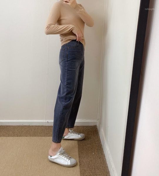 

women jeans 2020 new high waist jeans1, Blue