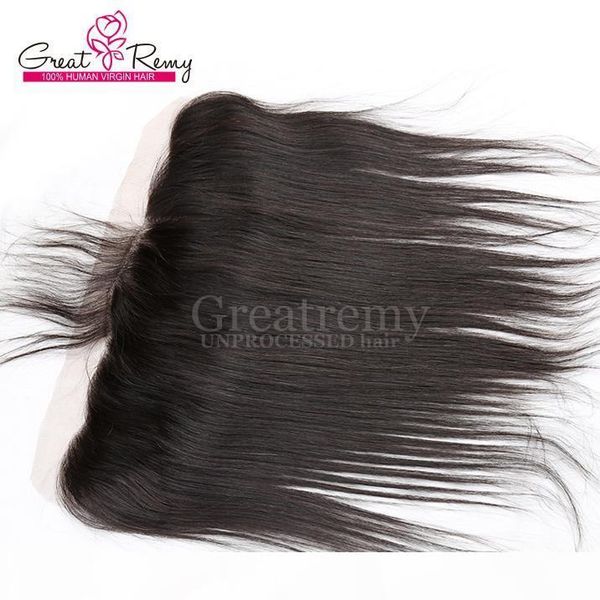 

100% indian ear to ear unprocessed lace frontal hairpieces closure 13*4 straight natural color lace frontal human hair with baby hair, Black;brown