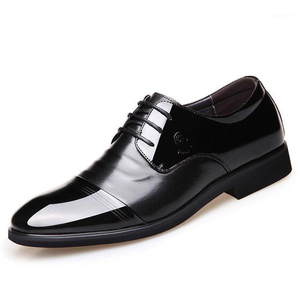 

dress shoes factory direct suitable for office wear men's business casual flat with natural leather men1, Black