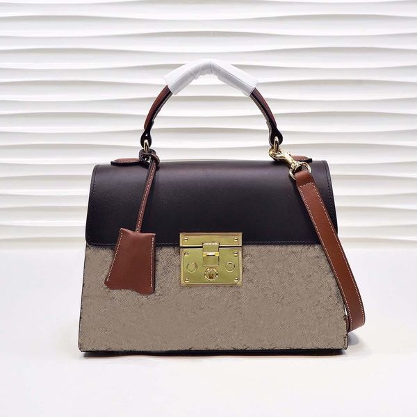 

luxurys designers bags 2021 shoulder women fashion real leather golden hardware lock messenger crossbody totes bag ladies handbag purses