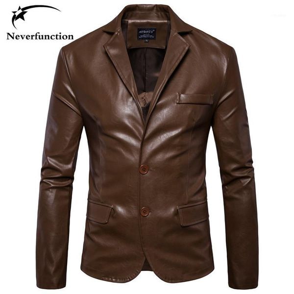 

autumn new men faux leather fashion casual dress blazers jacket slim men's motorcycle wedding party suit jacket1, White;black